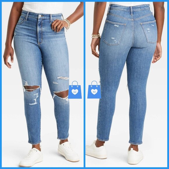 Universal Thread Denim - 10 Short - Womens High-Rise Skinny Jeans - Universal Thread - Medium Wash